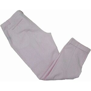 LAUREN RALPH LAUREN LRL ~Woman Size 14~ White/Pink Striped Designer Pant Stretch